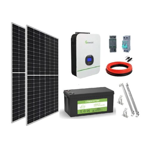 Kit Solar OffGrid Básico con Litio Monobloque