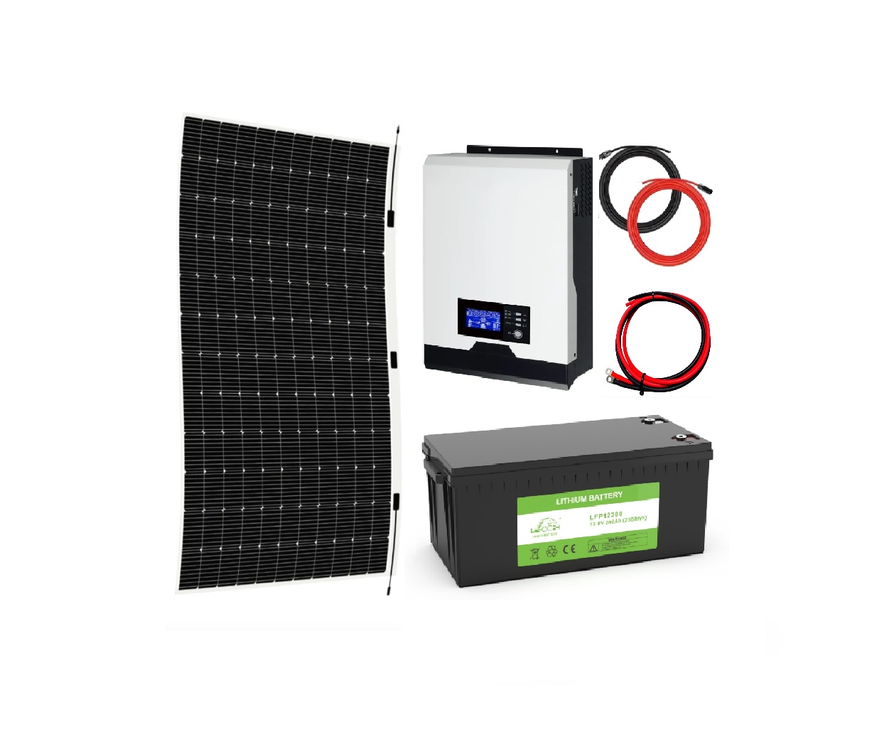 Kit Solar para MotorHome 2000w Todo en 1+ LITIO