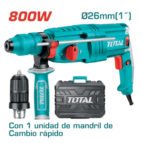 ROTOMARTILLO SDS PLUS 800W TOTAL eléctrico